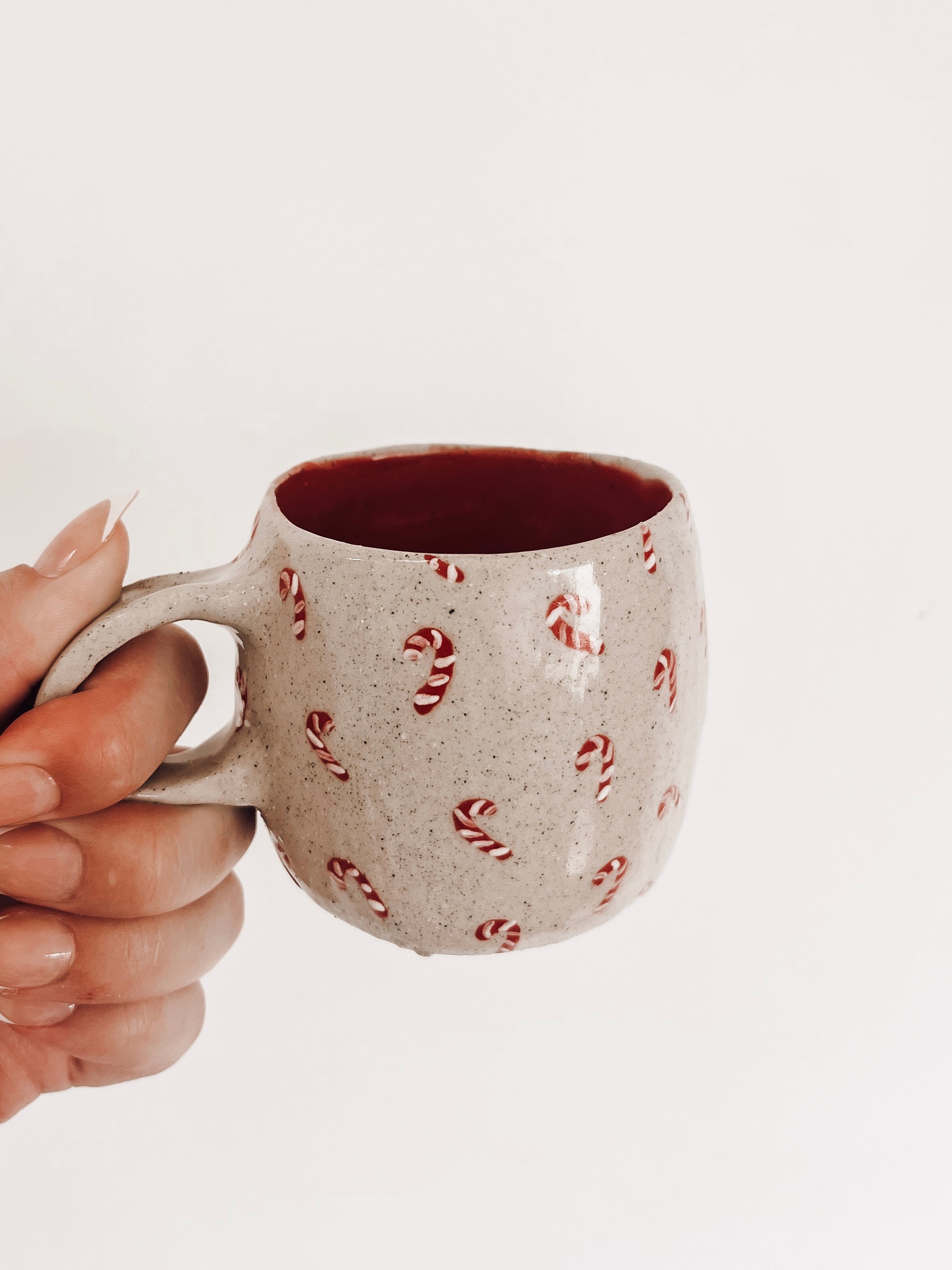 Candy Cane Pattern Mug – Amy's Coffee Mugs