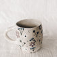 NEW floral hug mug-blue-defect