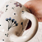 NEW floral hug mug-blue-defect