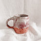 Pink drip heart hug mug