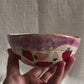 Strawberry pink drip everyday bowl-SMALL