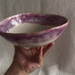 Pink drip EXTRA large salad bowl